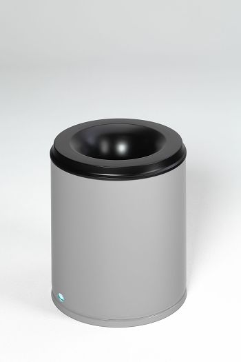Sicherheits-Abfallbehälter selbstlöschend, 80 Ltr., silber