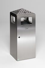 Kombi-Ascher aus Edelstahl - mit Kopfteil gelocht