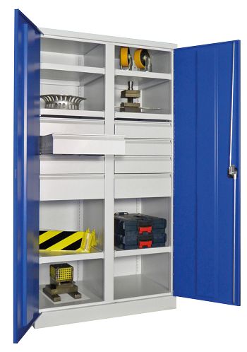 RAL 7035 Lichtgrau/RAL 5010 Enzianblau 