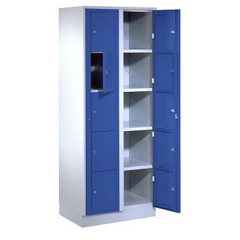 lichtgrau RAL 7035/enzianblau RAL 5010 