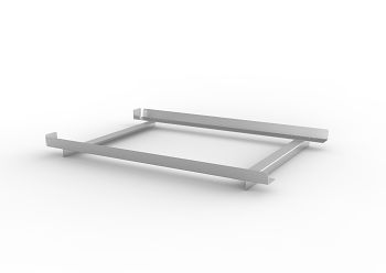 Leichte Winkelauflagerrahmen verzinkt Rahmentiefe 1100 mm