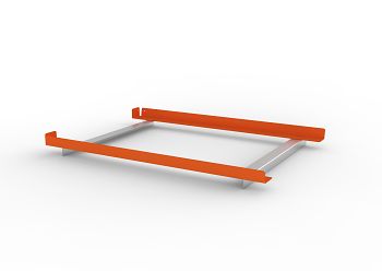 Leichte Winkelauflagerrahmen RAL 2001 Rahmentiefe 1100 mm