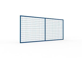 Rückwandgitter QR, RAL 5010 LxH: 3300 x 1100 mm