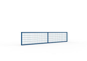 Rückwandgitter QR, RAL 5010 LxH: 2700 x 500 mm