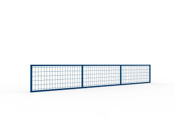 Rückwandgitter QR, RAL 5010 LxH: 3600 x 500 mm