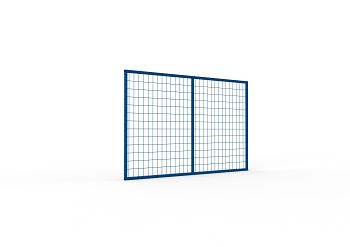 Rückwandgitter QR, RAL 5010 LxH: 2225 x 1100 mm