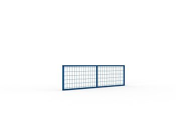 Rückwandgitter QR, RAL 5010 LxH: 2225 x 500 mm