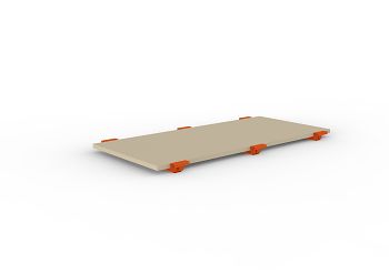 Spanplattenboden für Tiefenauflage natur, BxTxH: 2225 x 1100 x 38 mm