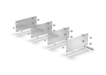 Befestigungsset für Rückwandgitter verzinkt, lichter Abstand 100 mm