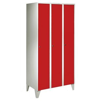 Stahlschrank mit 3 Abteilen HxBxT: 1800/1850 x 900 x 500 mm