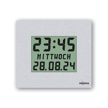 Funk-Wanduhr, LCD-Digitaluhr Std./Min.,Wochentag,Dat.,Batt.1,5 V