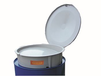 GFK-Einfülltrichter mit Klappdeckel für 200 ltr-Fässer