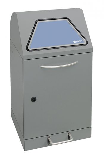 Wertstoffsammler Modul-Vario 45 l Graualu, HxBxT: 800 x 400 x 380 mm