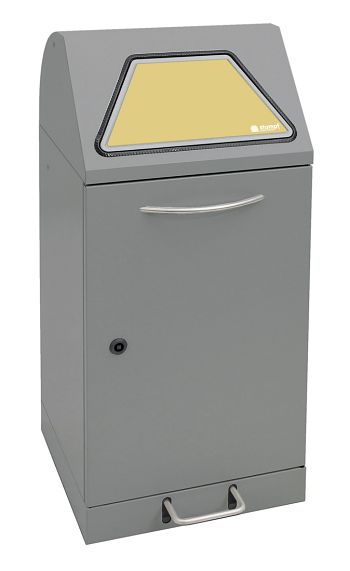 Wertstoffsammler Modul-Vario 60 l Graualu, HxBxT: 900 x 400 x 380 mm