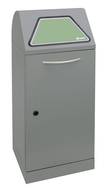 Wertstoffsammler Modul-Vario 75 l Graualu, HxBxT: 1000 x 400 x 380 mm