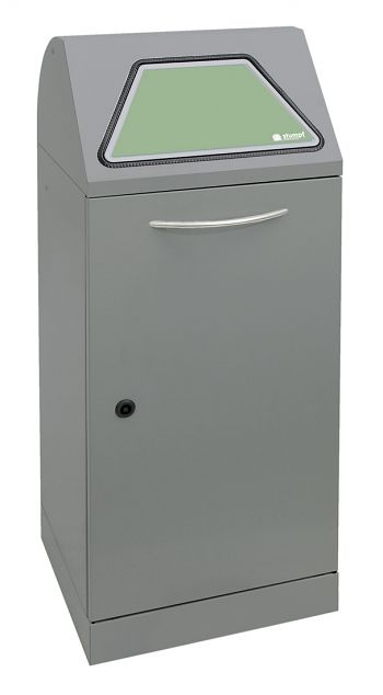 Wertstoffsammler Modul-Vario 75 l Graualu, HxBxT: 1000 x 400 x 380 mm