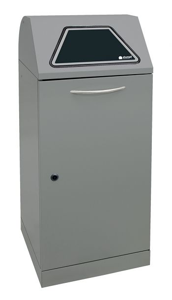 Wertstoffsammler Modul-Vario 120 l Graualu, HxBxT: 1100 x 450 x 450 mm