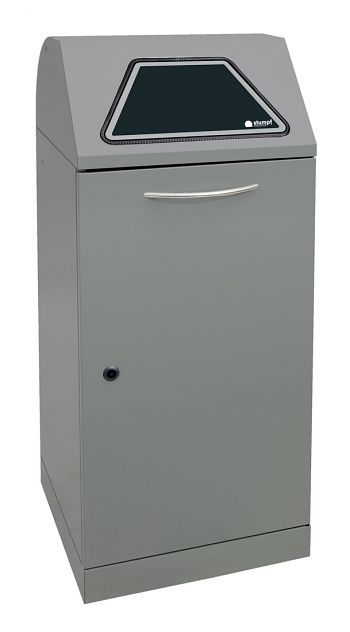 Wertstoffsammler Modul-Vario 120 l Graualu, HxBxT: 1100 x 450 x 450 mm