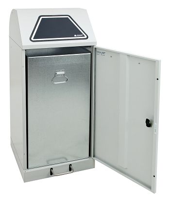 Wertstoffsammler Modul-Vario 120 l Lichtgrau, HxBxT: 1100 x 450 x 450 mm