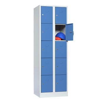 Wertfachschrank 10 Fächer 2 Abteile HxBxT: 1800 x 600 x 500 mm