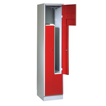 Lichtgrau RAL 7035/Feuerrot RAL 3000 