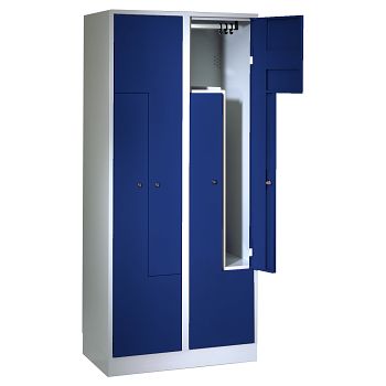 Lichtgrau RAL 7035/Enzianblau RAL 5010 
