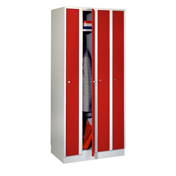 Lichtgrau RAL 7035/Feuerrot RAL 3000 