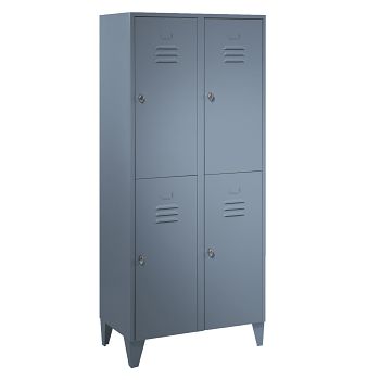 mit Füßen, Blaugrau RAL 7031/Blaugrau RAL 7031 