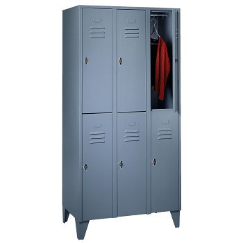 mit Füßen, Blaugrau RAL 7031/Blaugrau RAL 7031 