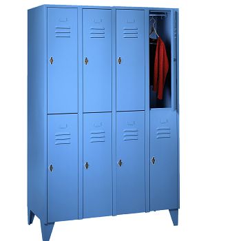 mit Füßen, Lichtblau RAL 5012/Lichtblau RAL 5012 