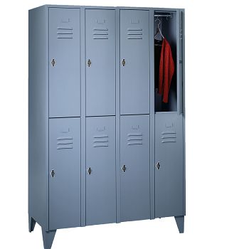 mit Füßen, Blaugrau RAL 7031/Blaugrau RAL 7031 