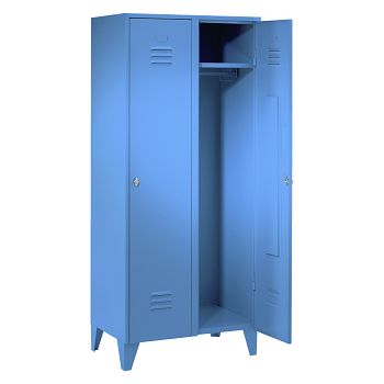 mit Füßen, Lichtblau RAL 5012/Lichtblau RAL 5012 