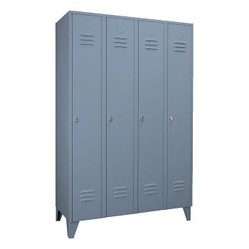 mit Füßen, Blaugrau RAL 7031/Blaugrau RAL 7031 