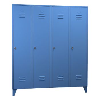 mit Füßen, Lichtblau RAL 5012/Lichtblau RAL 5012 