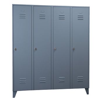 mit Füßen, Blaugrau RAL 7031/Blaugrau RAL 7031 