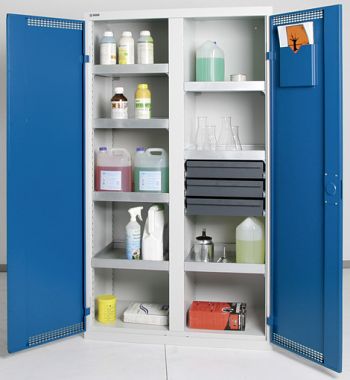 Umweltschrank Basic-Plus grau HxBxT1800 x 1000 x 500 mm