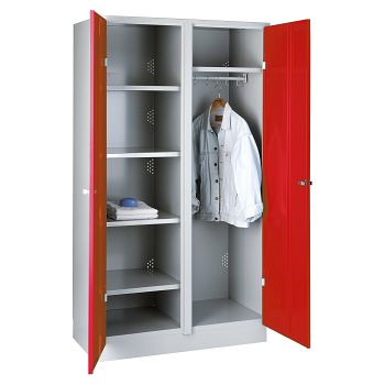 lichtgrau RAL 7035/feuerrot RAL 3000 