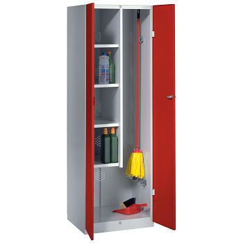 lichtgrau RAL 7035/feuerrot RAL 3000 