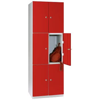 lichtgrau RAL 7035/feuerrot RAL 3000 