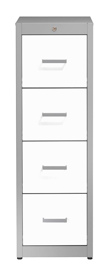 C2: Gehäuse weißaluminium / Front reinweiß 