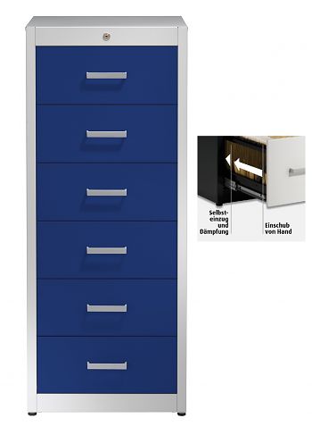 B3: Gehäuse lichtgrau / Front ultramarinblau 