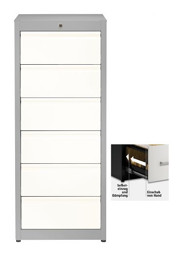 C2: Gehäuse weißaluminium / Front reinweiß 