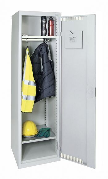 Garderobenschrank MovaFlex grau HxBxT: 1800 x 500 x 500 mm
