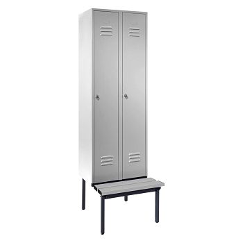 Stahl-Kleiderschrank 2 Abteile á 300 mm, mit