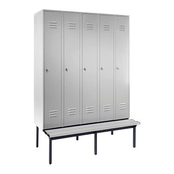 Stahl-Kleiderschrank 5 Abteile á 300 mm, mit