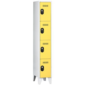 Wertfachschrank 1 Abteil a'300mm 4F. Lichtgrau/Zinkgelb,H 1850 x T 500 mm