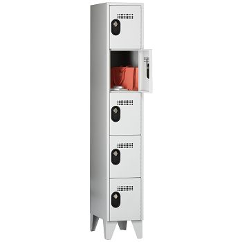 Wertfachschrank 1 Abteil a'300mm 5F. Lichtgrau/Lichtgrau,H 1850 x T 500 mm