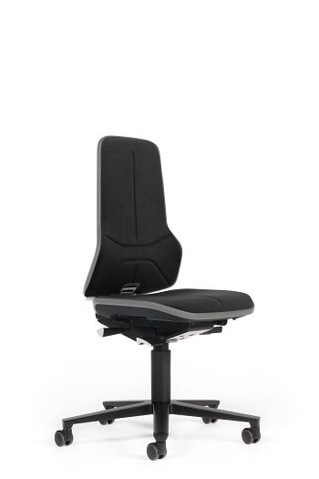 Arbeitsdrehstuhl Neon ESD Supertec schwarz, Flexband grau