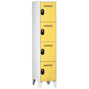Wertfachschrank 1 Abteil a'400mm 4F. Lichtgrau/Zinkgelb,H 1850 x T 500 mm