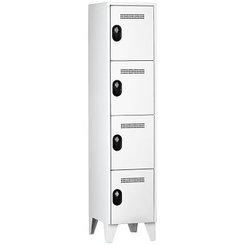 Wertfachschrank 1 Abteil a'400mm 4F. Lichtgrau/Lichtgrau,H 1850 x T 500 mm